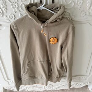 Psycho Bunny Men's Size Small Hooded Sweatshirt with Orange Patch
